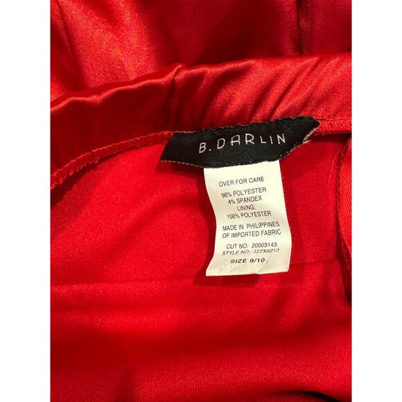 ViNTaGe Y2K Red Satin Femme Fatale Halter Dress 9/10 - Picture 5 of 5